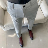 Calça Social Masculina - Lisa com Cintura Elástica