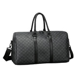 Men’s Black Traveling Bag Large Capacity Business Travel Luggage Bag Classic Full Body Printed Handbag Shoulder Bags for Men