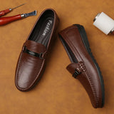 Sapato - Mocassins em couro genuíno(Roberto Magnos)