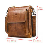 Bolsa de Ombro Masculina - Em Couro(Augusto)