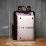 Mochila Lucca - em couro (vintage)