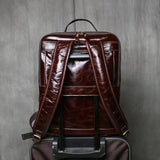 Mochila Lucca - em couro (vintage)