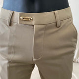 Calça Social Masculina - Lisa com Cintura Elástica