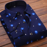 Ins Autumn Men's Warmth Fce Lined Thi Long Sve Slim Fit Casual Plaid irt Men's Outerwear Polyester Youth ular Da...