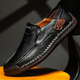 Sapato - Mocassins de Couro Sem Cadarço
