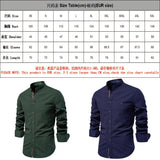 New trendy cotton-linen men's business shirt, fashionable solid color long-sleeved top.