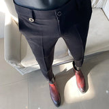 Calça Social Masculina - Lisa com Cintura Elástica
