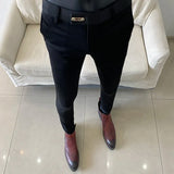 Calça Social Masculina - Lisa com Cintura Elástica